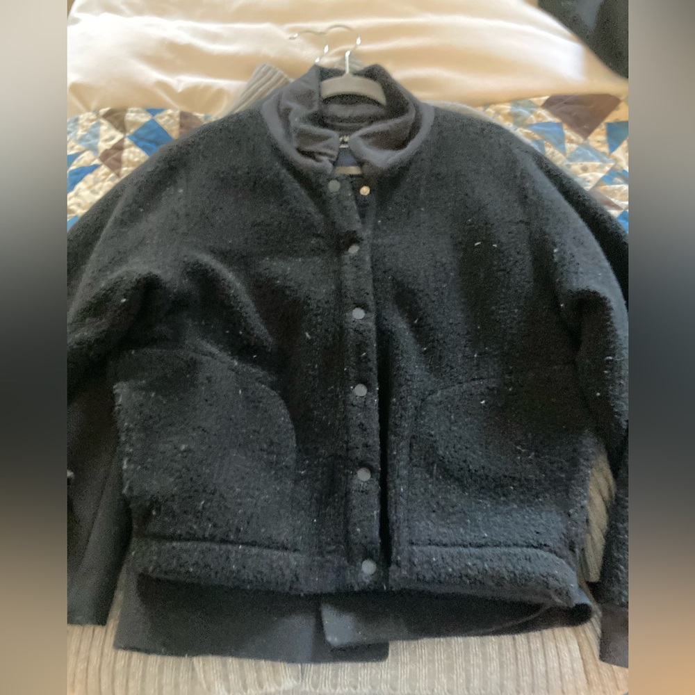 Outdoor voices wool bomber